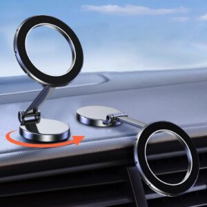1080 Magsafe Car Phone Holder For iPhone 14 15 16 Android In Car Accesiories Mobile Cellphone Holders Support For Tesla Mount