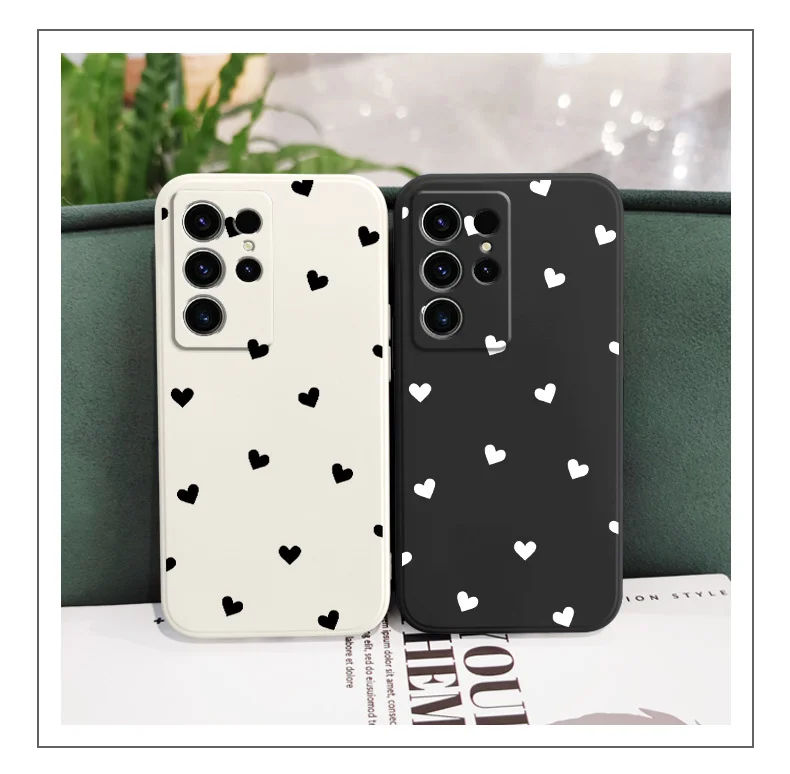 Scatter Love Phone Case For Samsung Galaxy S25 S24 S23 S22 S21 S20 S10 S10E Ultra Plus FE Note 20 Ultra Plus Cover