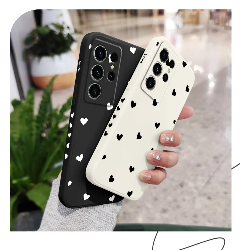 Scatter Love Phone Case For Samsung Galaxy S25 S24 S23 S22 S21 S20 S10 S10E Ultra Plus FE Note 20 Ultra Plus Cover
