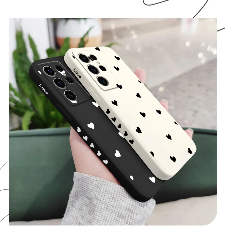 Scatter Love Phone Case For Samsung Galaxy S25 S24 S23 S22 S21 S20 S10 S10E Ultra Plus FE Note 20 Ultra Plus Cover