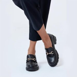 ASOS DESIGN - Masterpiece - Mocassins à semelle chunky - Noir