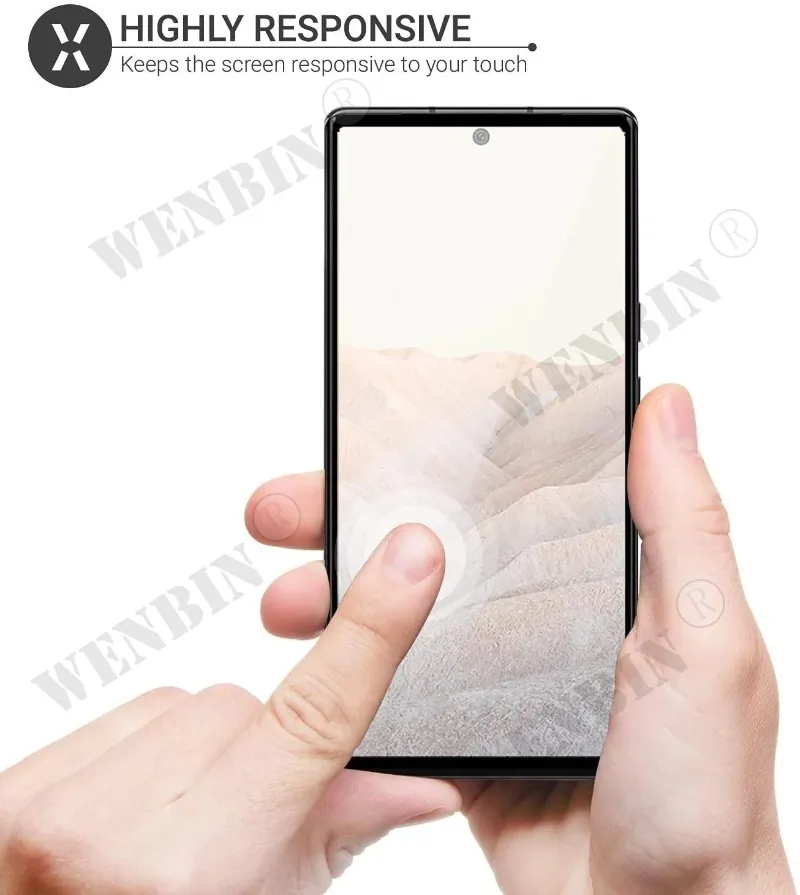3 Pcs Tempered Glass For Google Pixel 9 Pro XL 8 7 6 Pro 8A 7A 6A 5A 4A 3 XL Curved Full Cover Screen Protector