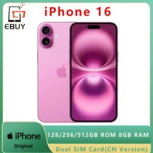 iPhone 16 Dual SIM Card Smartphone Super Retina XDR OLED Face ID A18 128/256/512GB ROM 8GB RAM 6.1" 5G Unlocked Cellphone