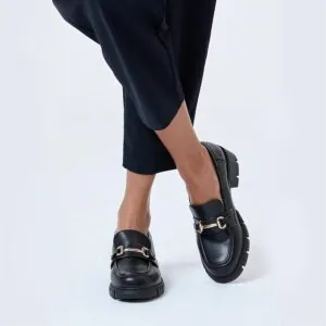 ASOS DESIGN - Masterpiece - Mocassins à semelle chunky - Noir